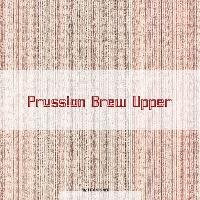 Prussian Brew Upper example